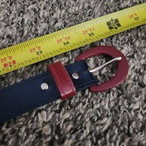 Vintage Astor Belt Navy Blue 10